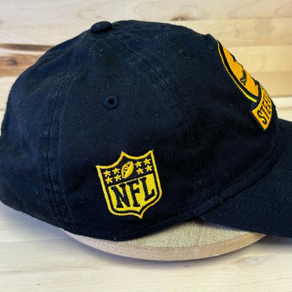 Pittsburgh Steelers AFC Baseball Hat Black One Size Adjustable - Picture 5 of 5